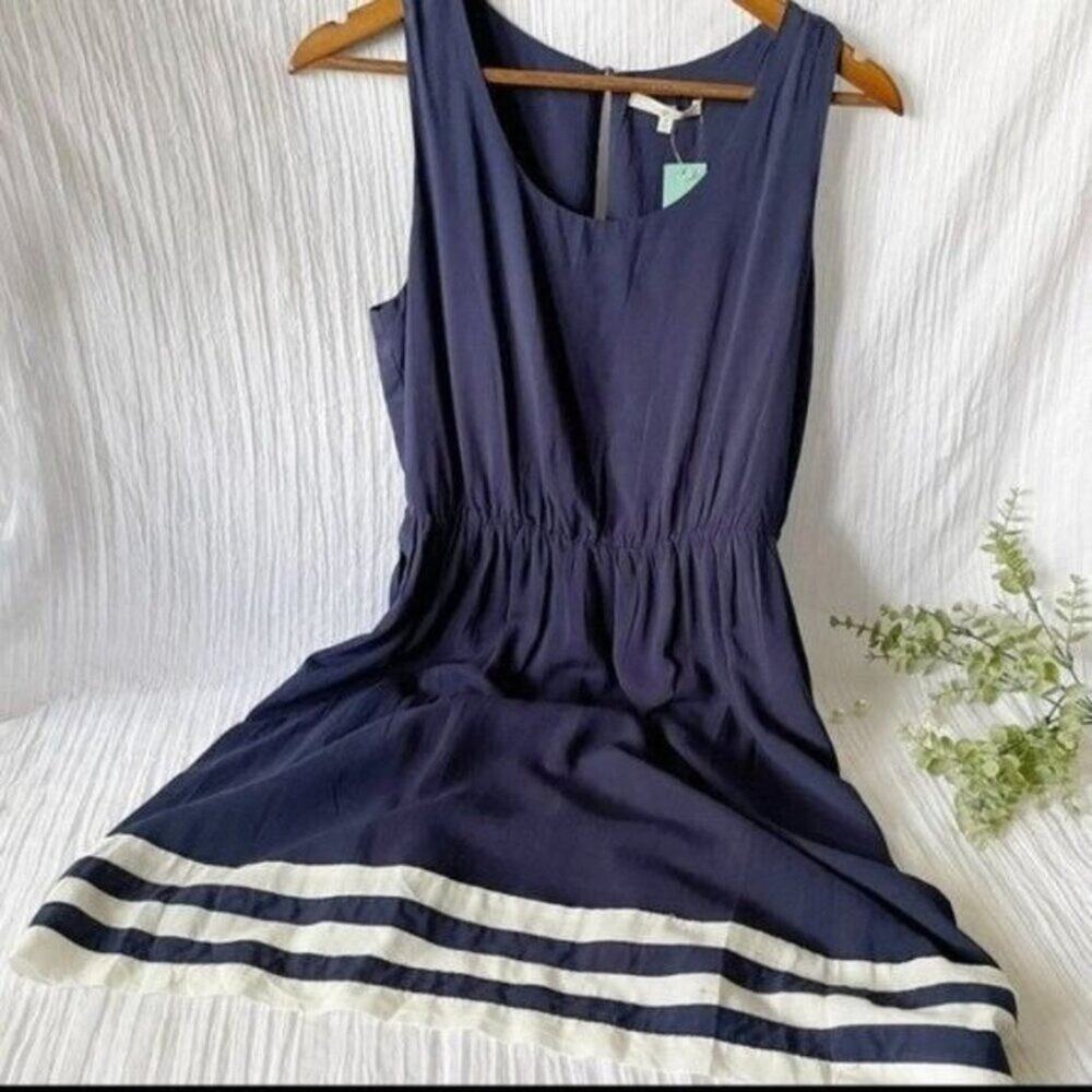 41 Hawthorn Dress Womens Medium NWT Sleeveless Nautical Fit & Flare Blue/White - Picture 4 of 7